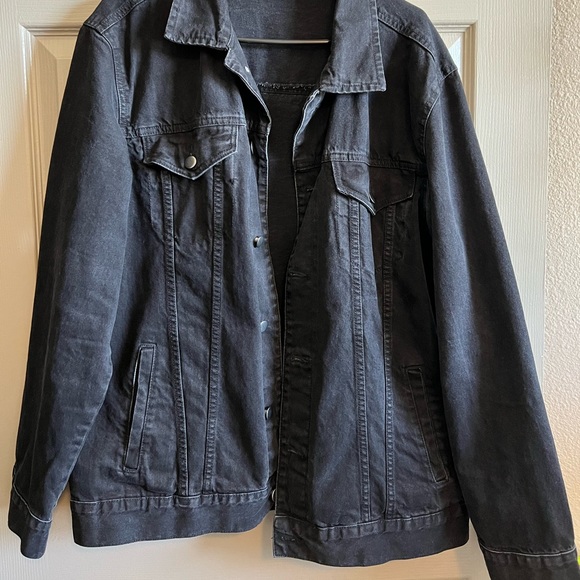 Tupac Poetic Justice Black Jean Denim Jacket                      Large - Picture 3 of 5